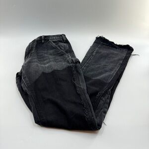 mnml Men’s Black Patchwork Straight Fit Jeans Size 31